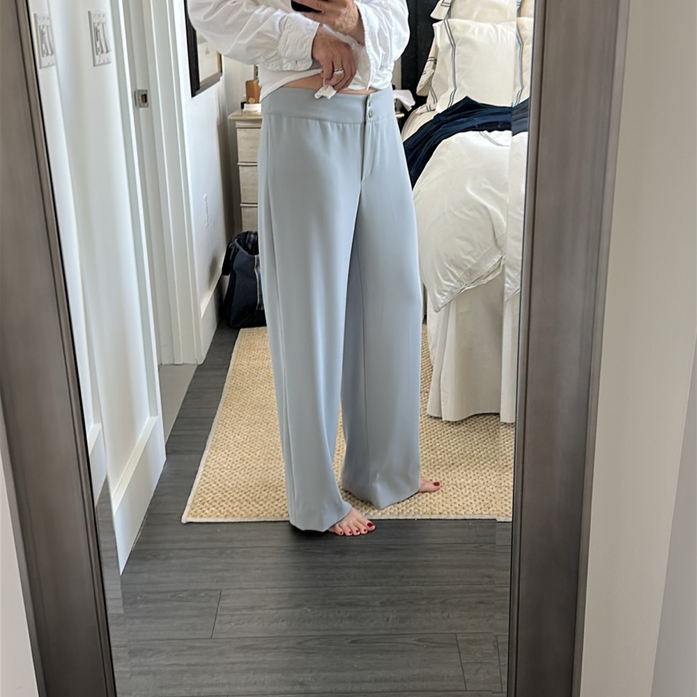 Giorgio Armani Collezioni Icy Gray Pant Size 8